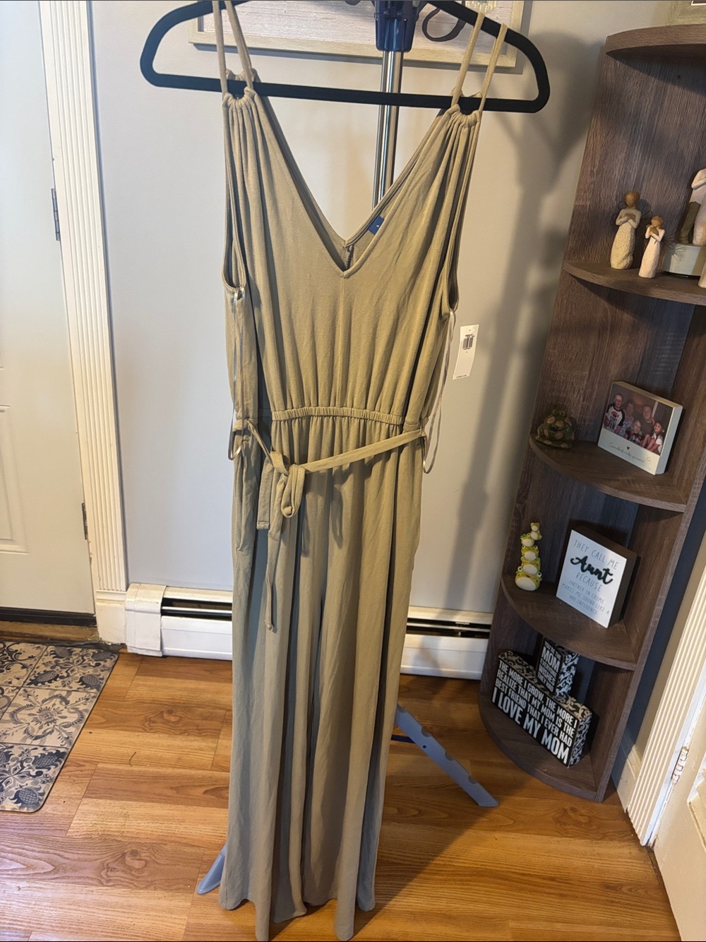 Old Navy Olive Green Sleeveless V-Neck jumpsuit